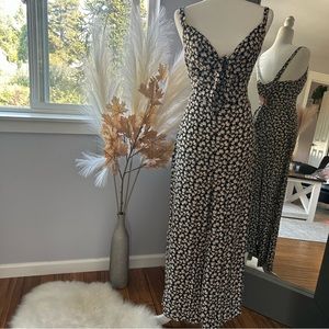 All In favor floral jumpsuit.